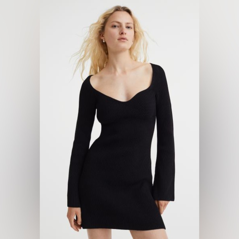 H&M Black Mini Dress